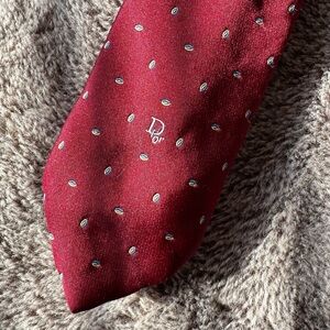 CHRISTIAN DIOR Red Tie